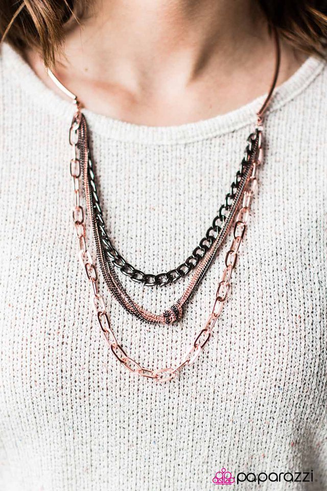 Paparazzi Necklace ~ Ive Got Edge - Copper