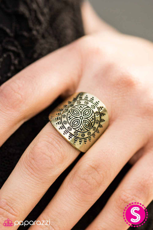 Paparazzi Ring ~ Summer Campout - Brass