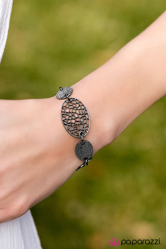 Paparazzi Bracelet ~ Divine Nature - Black