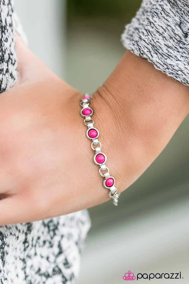 Paparazzi Bracelet ~ Power Color - Pink