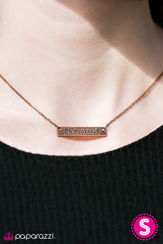 Paparazzi Necklace ~ Just Be You - Copper