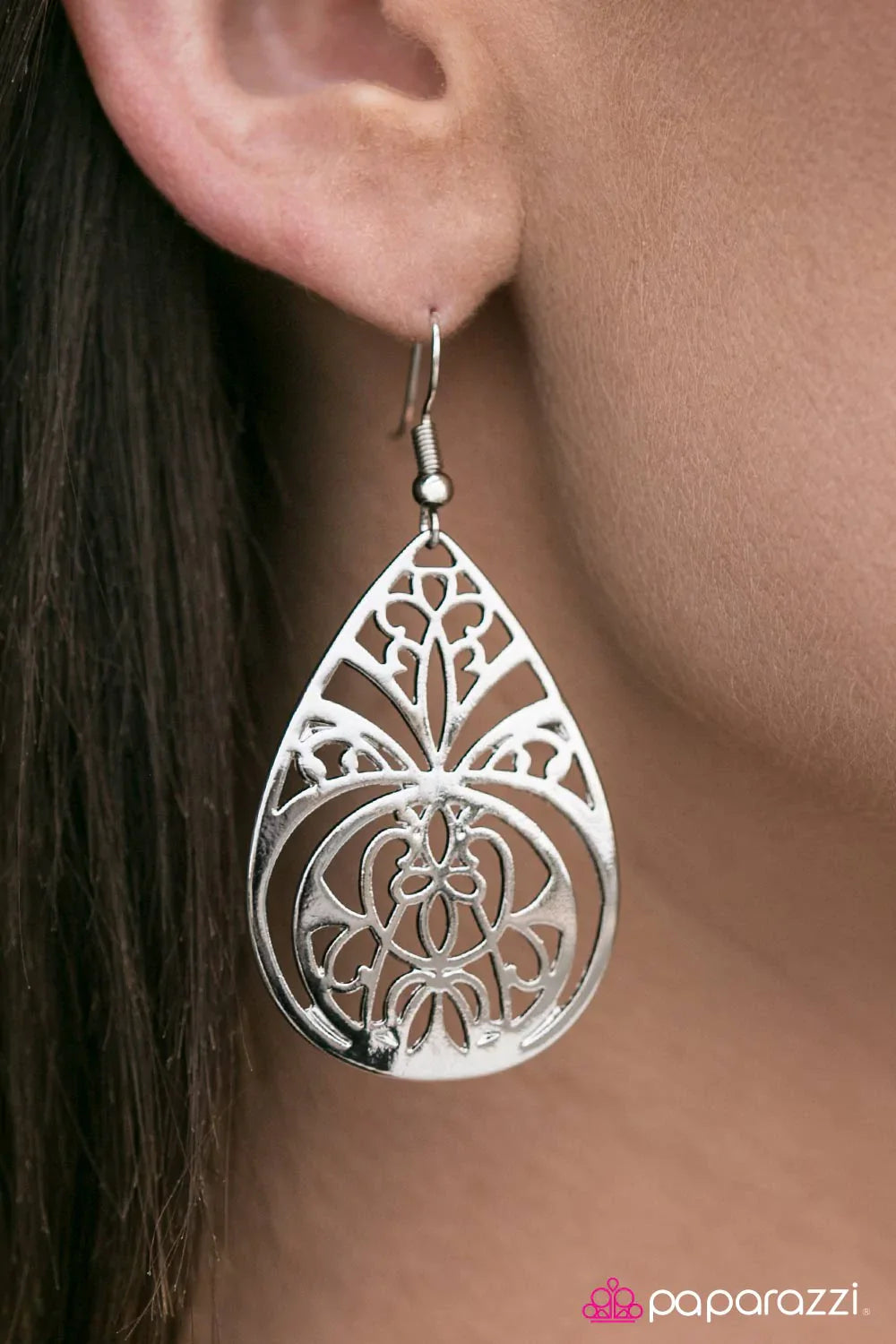 Paparazzi Earring ~ I Totally FILIGREE! - Silver