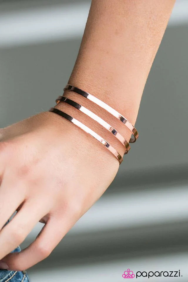 Paparazzi Bracelet ~ Stellar Style - Copper