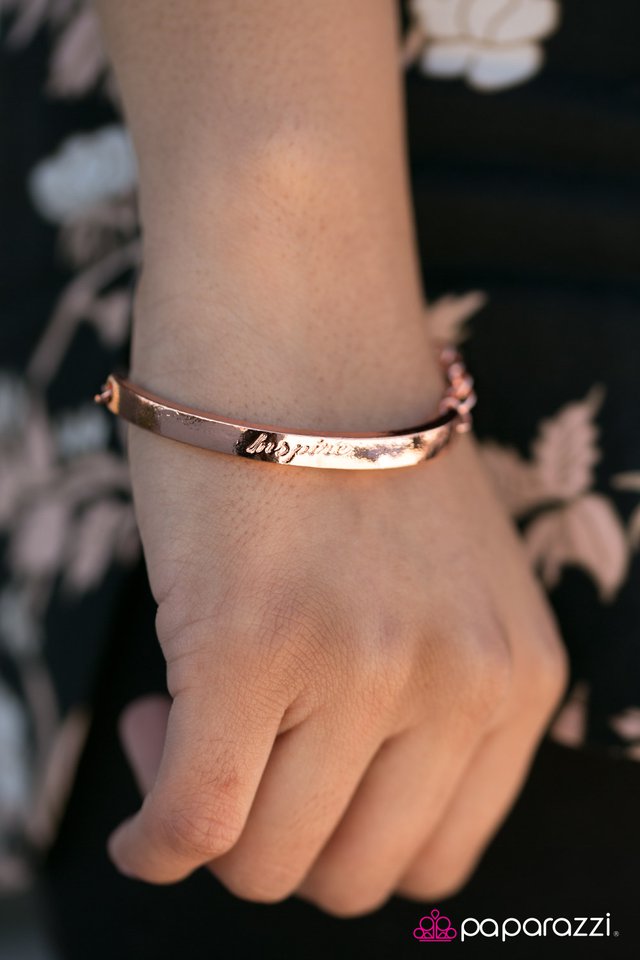 Paparazzi Bracelet ~ Born To Inspire - Copper