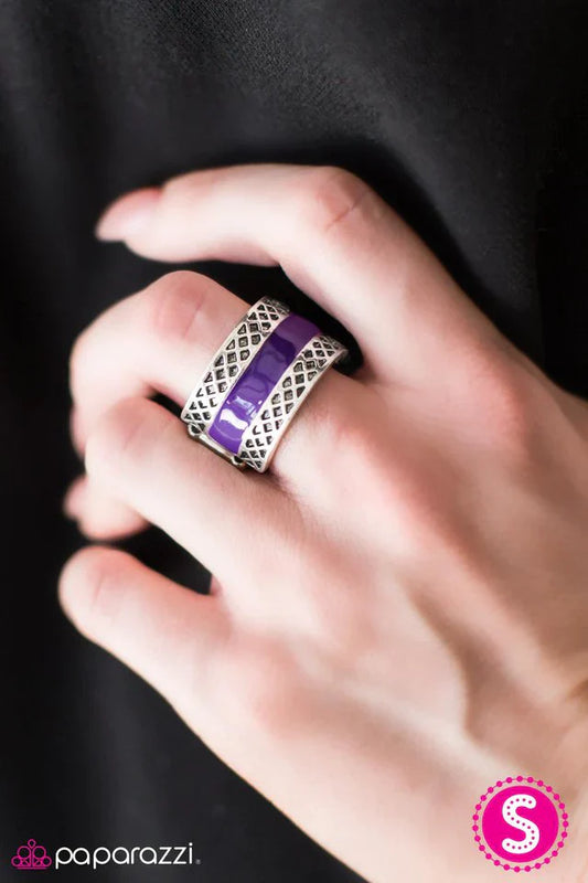 Paparazzi Ring ~ Blaze of Glory - Purple