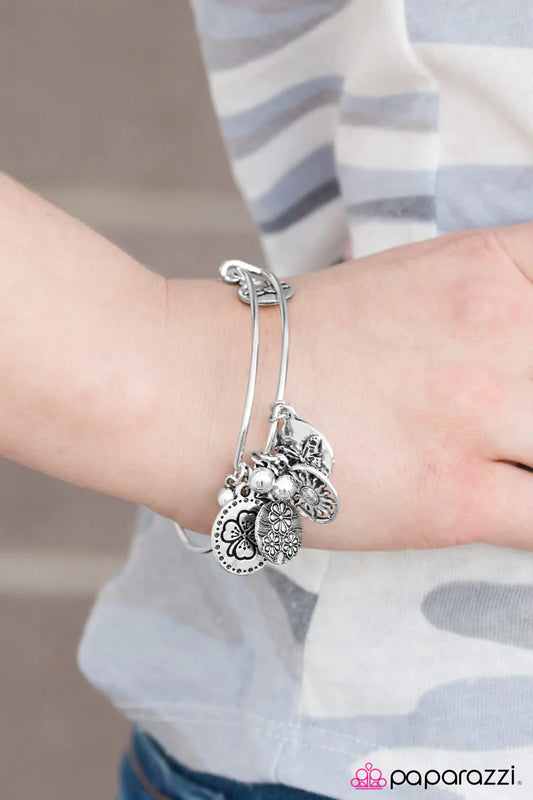 Paparazzi Bracelet ~ Its Your Lucky Day - Silver