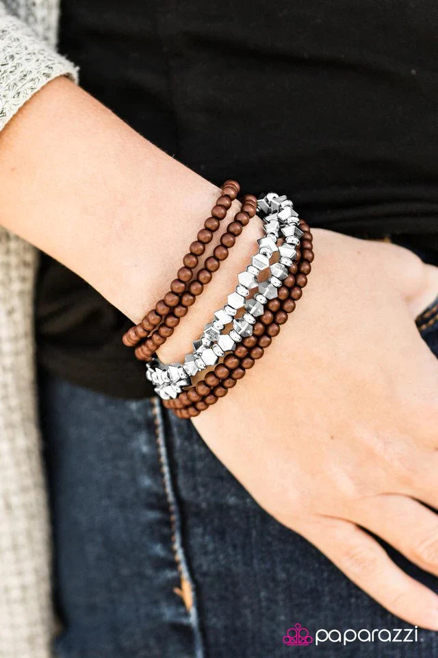 Paparazzi Bracelet ~ Nama-SLAY - Brown