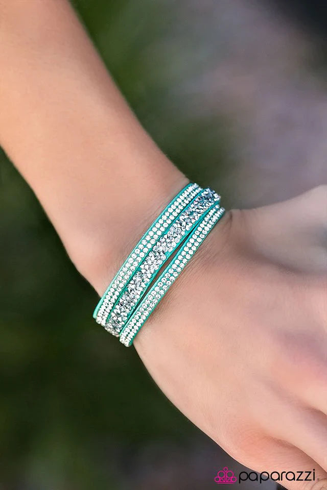 Paparazzi Bracelet ~ I Love Rock N Roll - Green