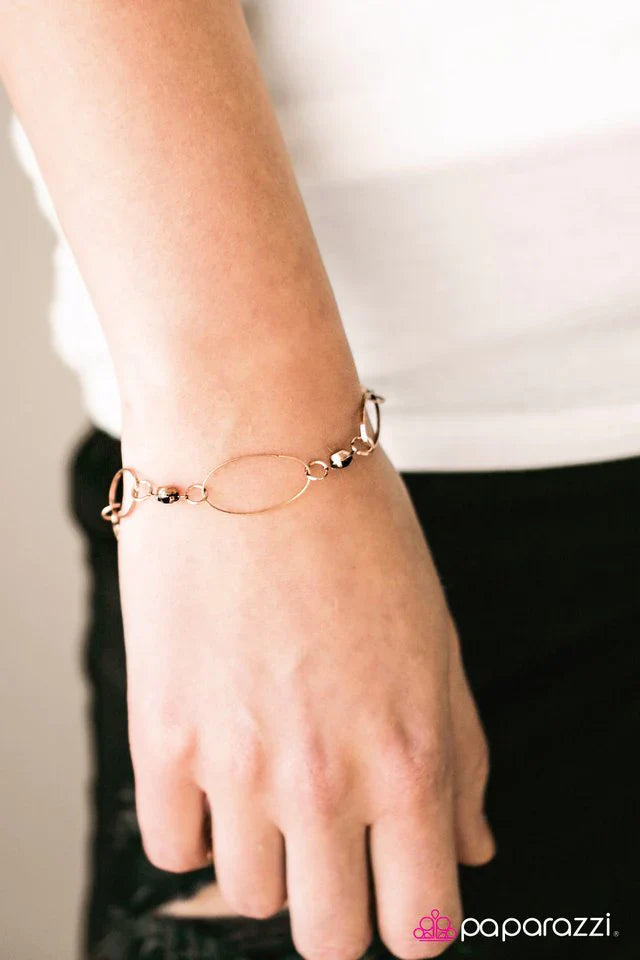 Paparazzi Bracelet ~ Top Class - Copper