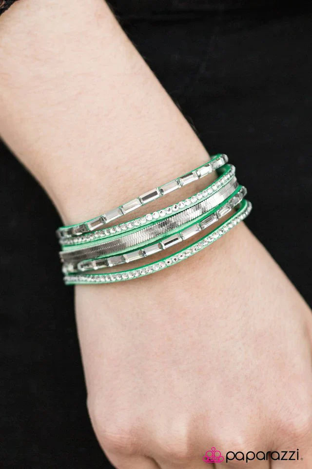 Paparazzi Bracelet ~ Hit the Lights - Green