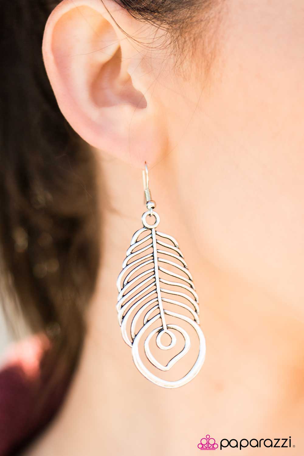 Paparazzi Earring ~ A Soaring Success  - Silver