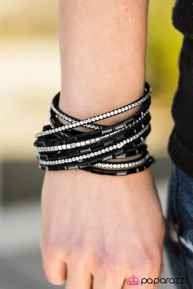 Paparazzi Bracelet ~ Gimme Some Sugar - Black