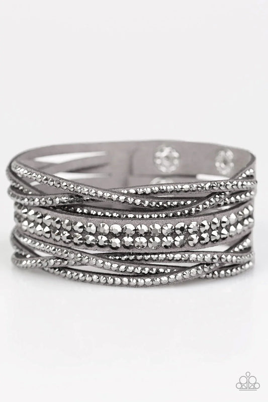 Paparazzi Bracelet ~ Friends Who SLAY Together... - Silver