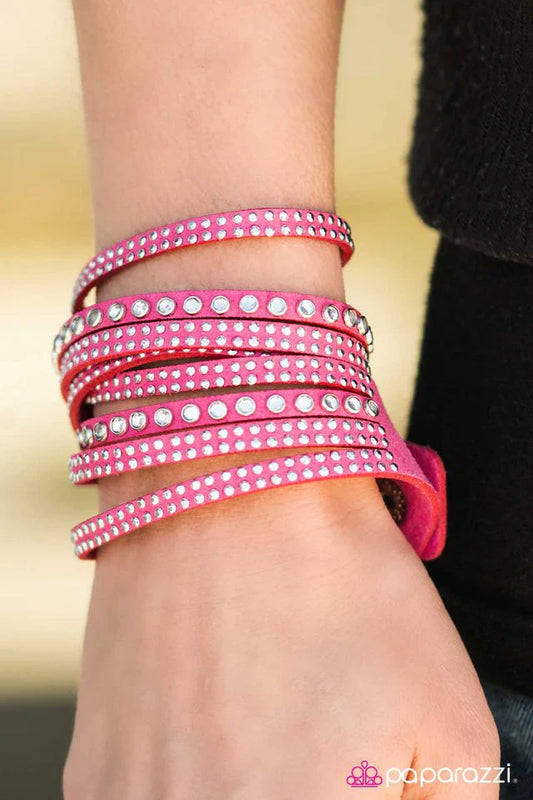 Paparazzi Bracelet ~ Sassy Satisfaction - Pink