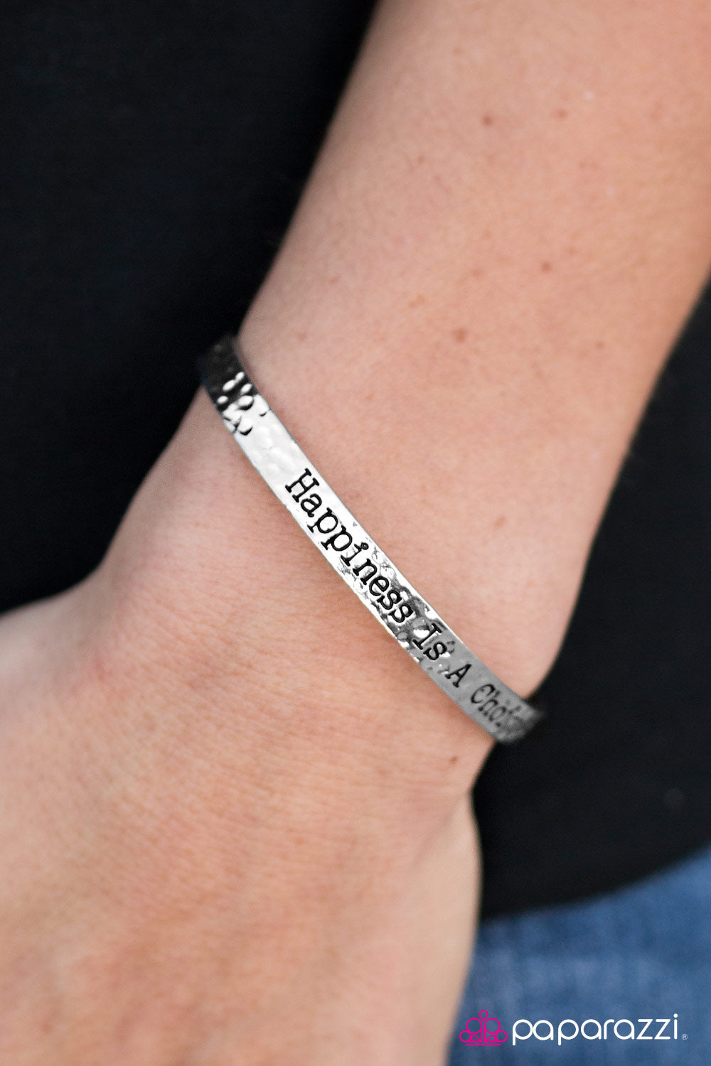 Paparazzi Bracelet ~ Do What Makes You Happy - Silver