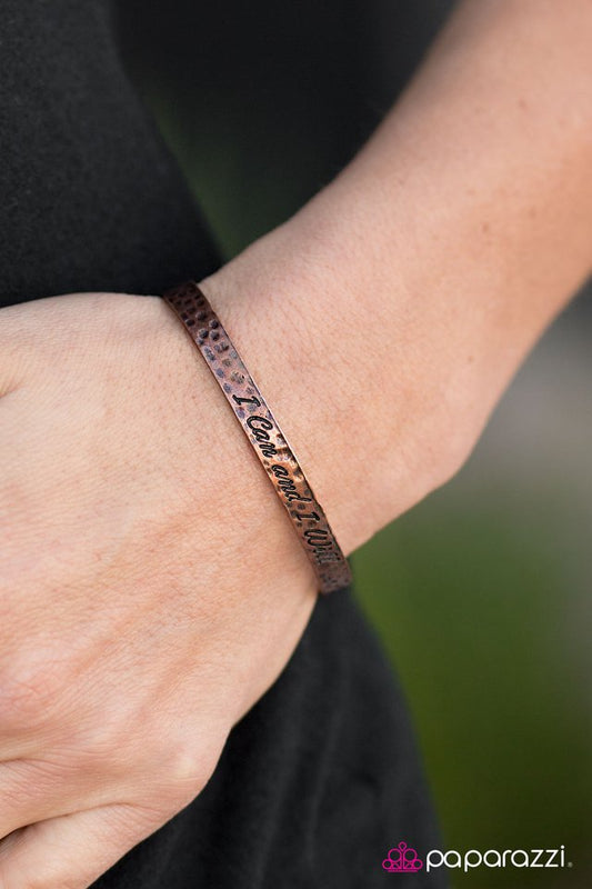 Paparazzi Bracelet ~ I Can And I Will - Copper