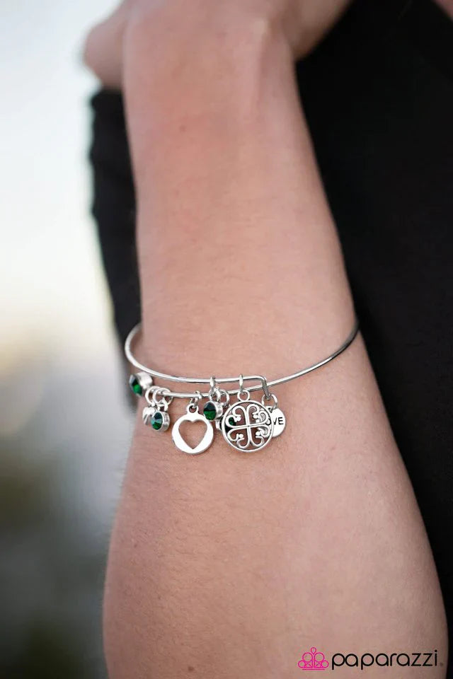 Paparazzi Bracelet ~ Love To Bits - Green