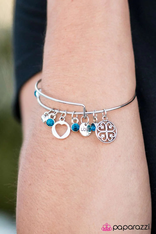 Paparazzi Bracelet ~ Love To Bits - Blue