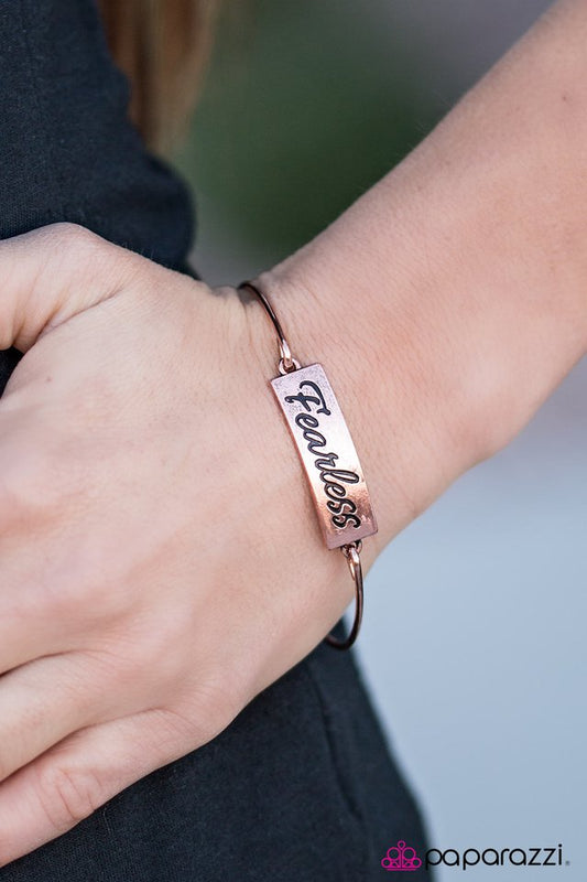 Paparazzi Bracelet ~ Live Fearlessly - Copper