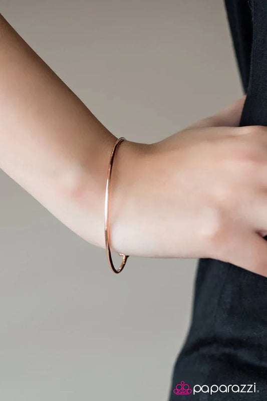 Paparazzi Bracelet ~ Slim To None - Copper