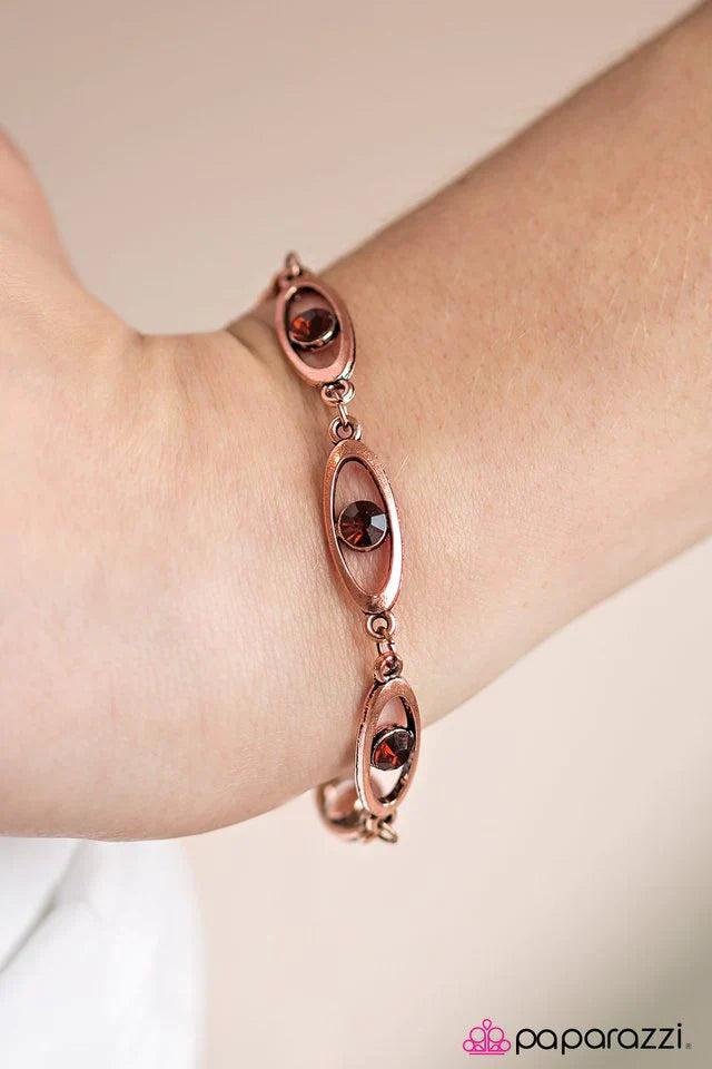 Paparazzi Bracelet ~ Starry Eyed - Copper