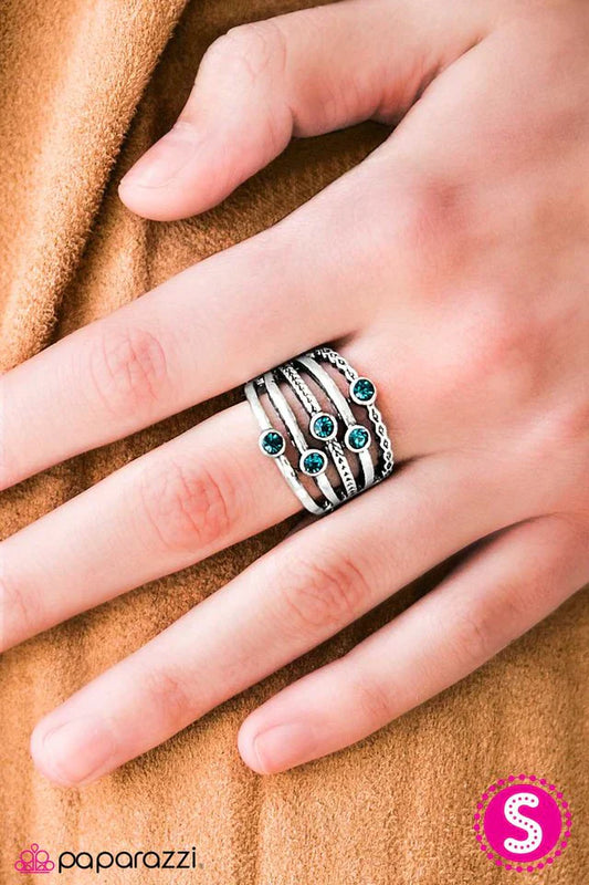 Paparazzi Ring ~ Close Ranks - Blue