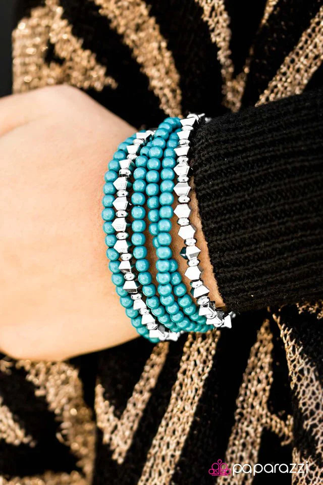 Paparazzi Bracelet ~ Nama-SLAY - Blue