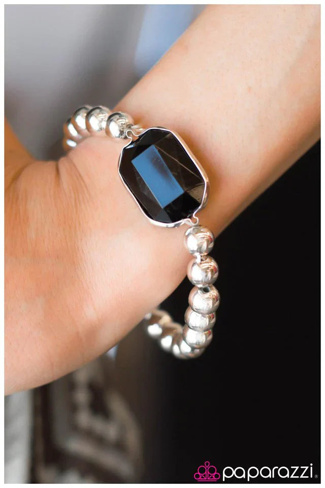 Paparazzi Bracelet ~ You Are a Gem - Black