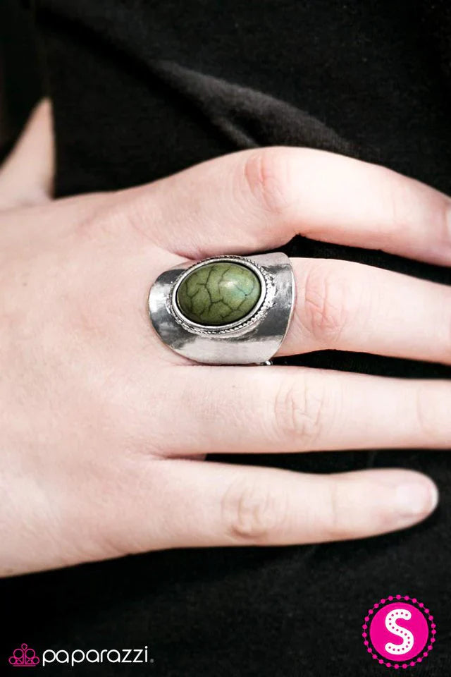 Paparazzi Ring ~ River Stone Radiance - Green