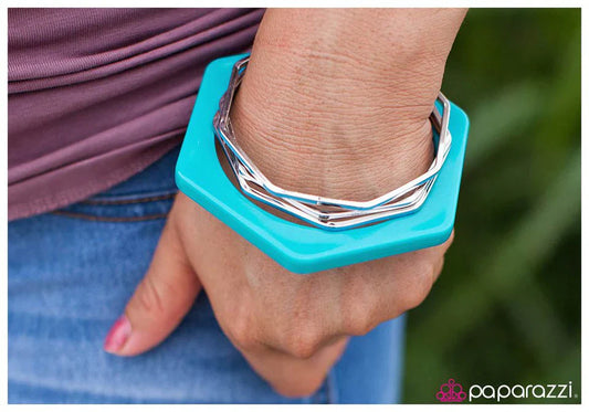 Paparazzi Bracelet ~ Pick a Side - Blue