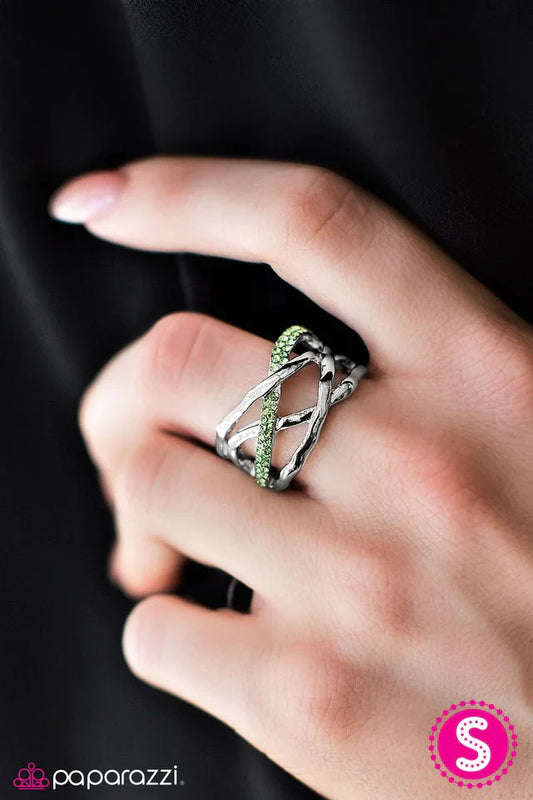 Paparazzi Ring ~ Castle On The Hill - Green