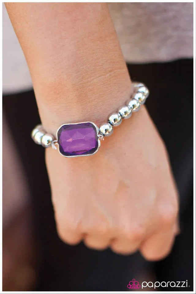 Paparazzi Bracelet ~ You Are a Gem - Purple