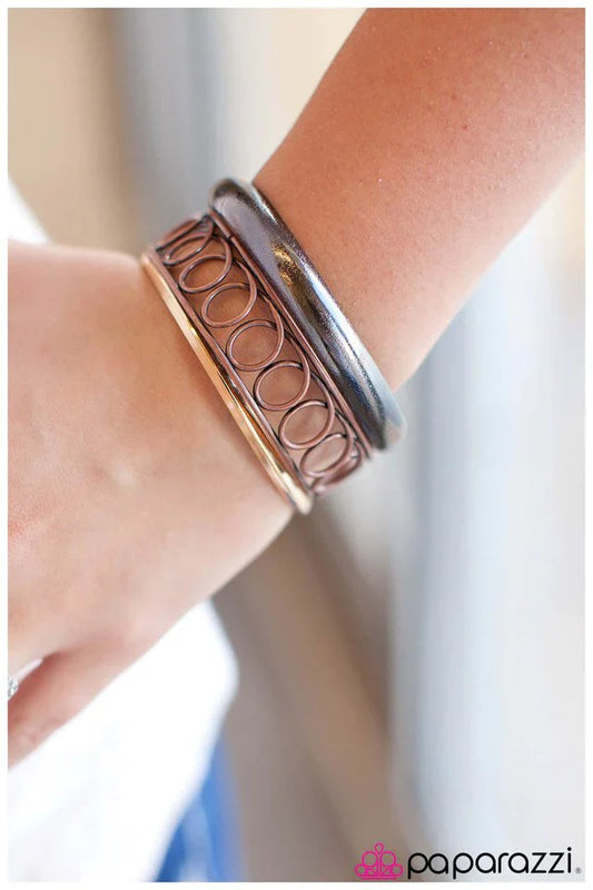 Paparazzi Bracelet ~ Coil Up and Shine - Copper