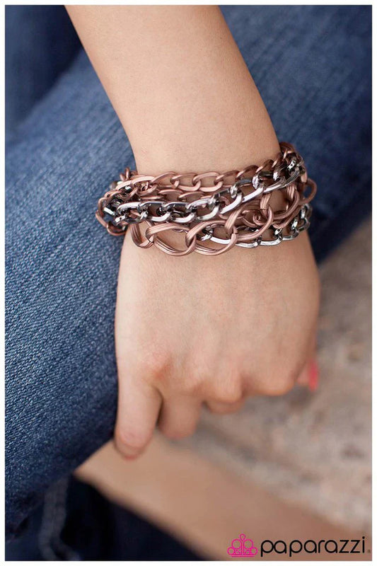 Paparazzi Bracelet ~ Material Girl - Copper