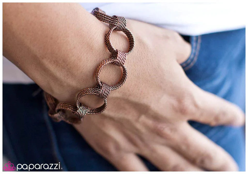 Paparazzi Bracelet ~ Infinite Coils - Copper