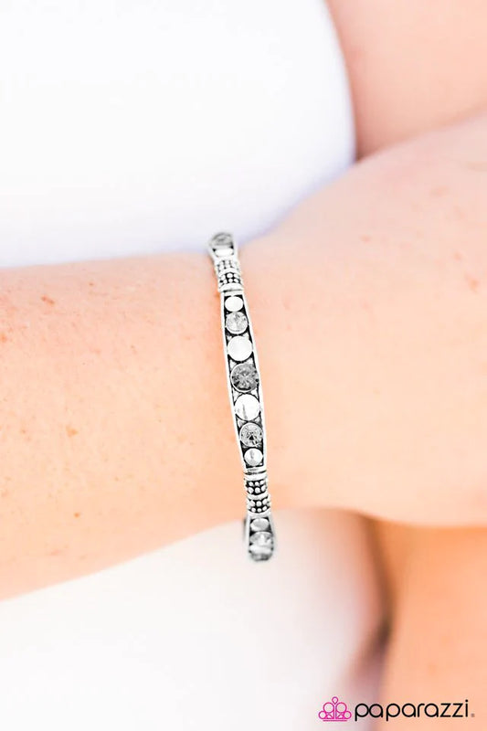 Paparazzi Bracelet ~ Get Your Sparkle On - Silver