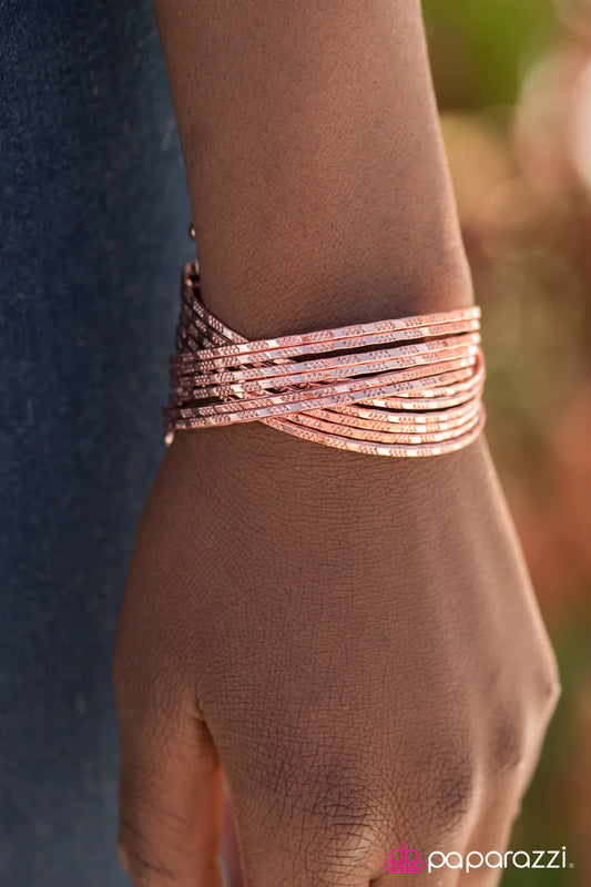 Paparazzi Bracelet ~ Endlessly Egyptian - Copper