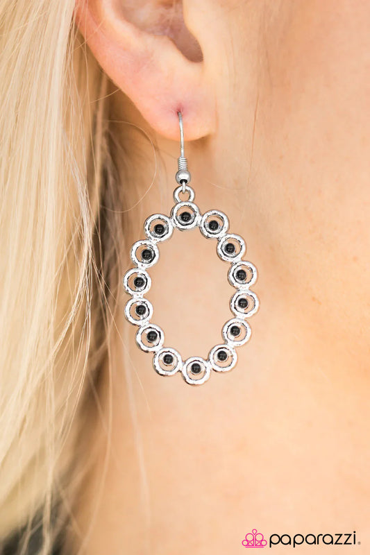 Paparazzi Earring ~ SEA You In My Dreams - Black