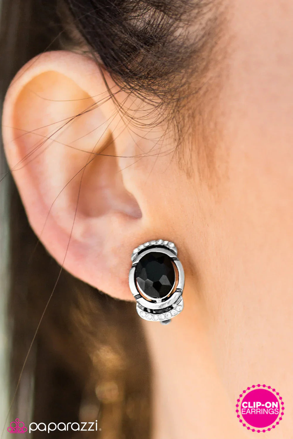 Paparazzi Earring ~ Explore The Galaxy - Black