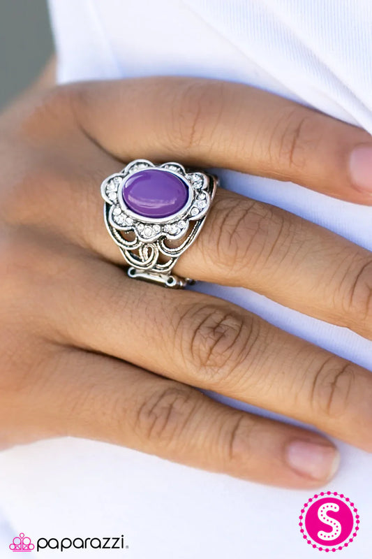 Paparazzi Ring ~ We BEAD To Talk - Purple