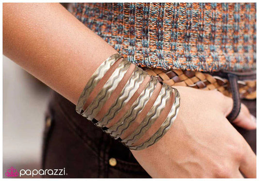 Paparazzi Bracelet ~ Off the Cuff - Brass