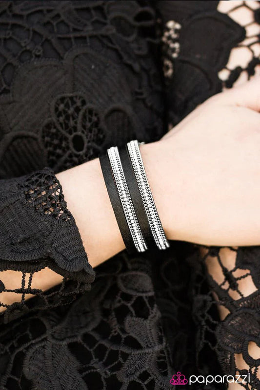 Paparazzi Bracelet ~ Flash Mob Fashion - Black