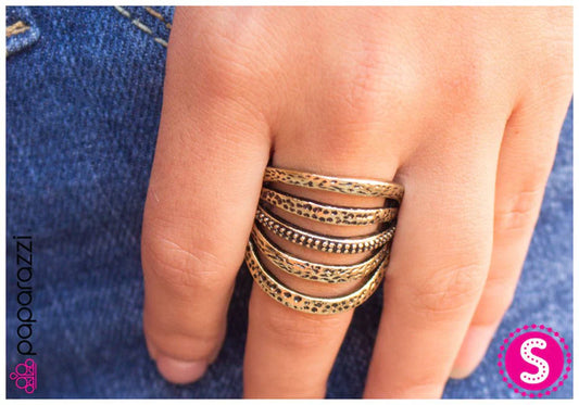Paparazzi Ring ~ Banded Together - Brass