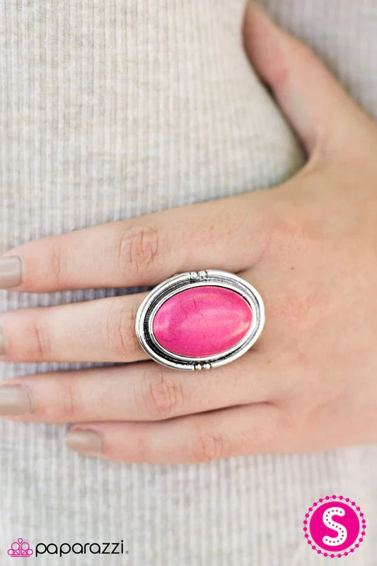 Paparazzi Ring ~ A Rolling SANDSTONE - Pink