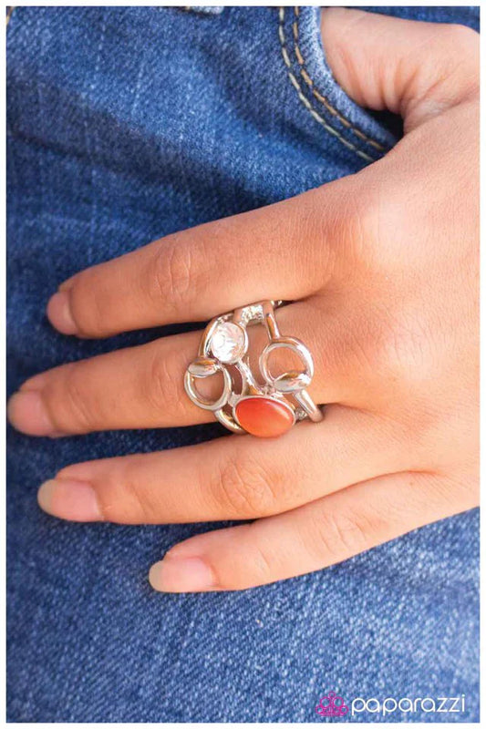 Paparazzi Ring ~ In a Round-About Way - Orange