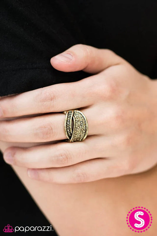 Paparazzi Ring ~ Love At First SPARK - Brass