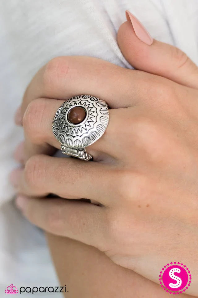 Paparazzi Ring ~ Lets Get Lost - Brown