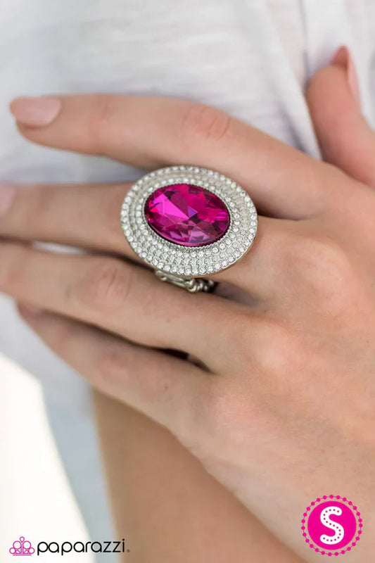 Paparazzi Ring ~ Empire Built - Pink