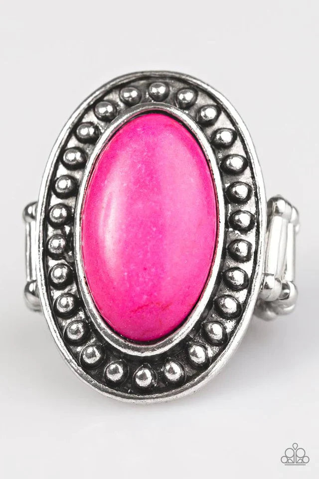 Paparazzi Ring ~ Break Ground - Pink