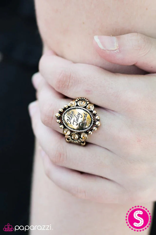 Paparazzi Ring ~ Make Today Count - Brass